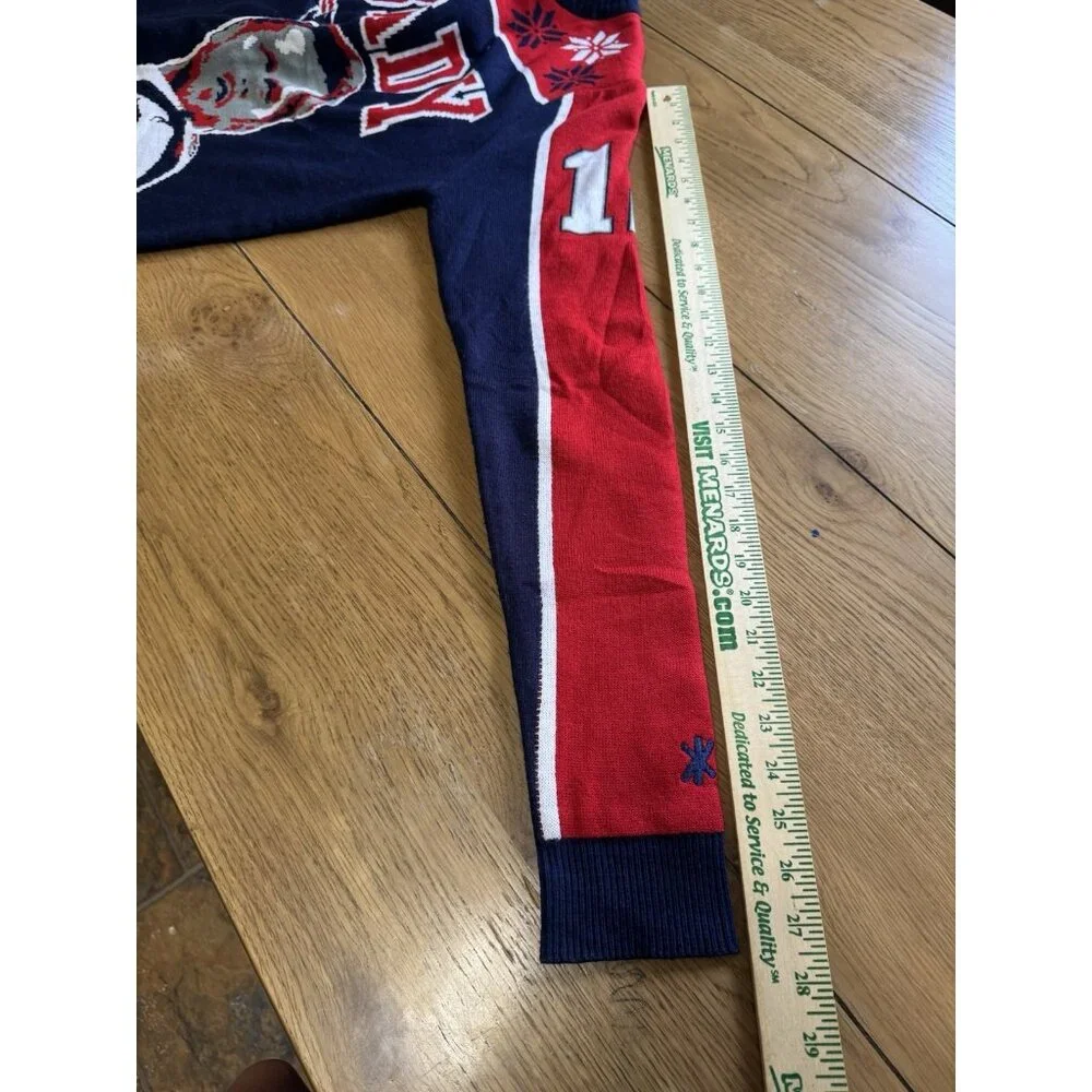 Tom Brady New England Patriots NFL Christmas‎ Sweater Size Medium Knit Holiday